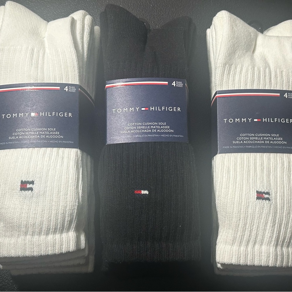 U.S. Polo Assn. Men's Black and White Socks - 4 Pack